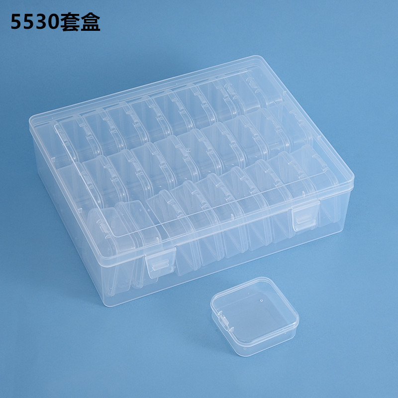 New PP Transparent 30 Box Set of Douyin Cross-border Jewelry DIY Beads Small Parts Nail Art Finishing Storage Box New PP Transparent 30 Box Set of Douyin Cross-border Jewelry DIY Beads Small Parts Nail Art Finishing Storage Box