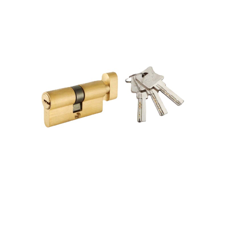 Capitán bloqueo de la cabeza de hardware grande de la calabacín 54, 60mm de cobre cilindro de la cerradura de la puerta interior antirrobo puerta cerradura de cobre llave