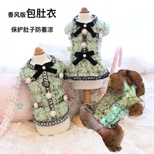 秋冬厚款狗狗公主裙子泰迪比熊博美约克夏雪纳瑞小型犬宠物衣服