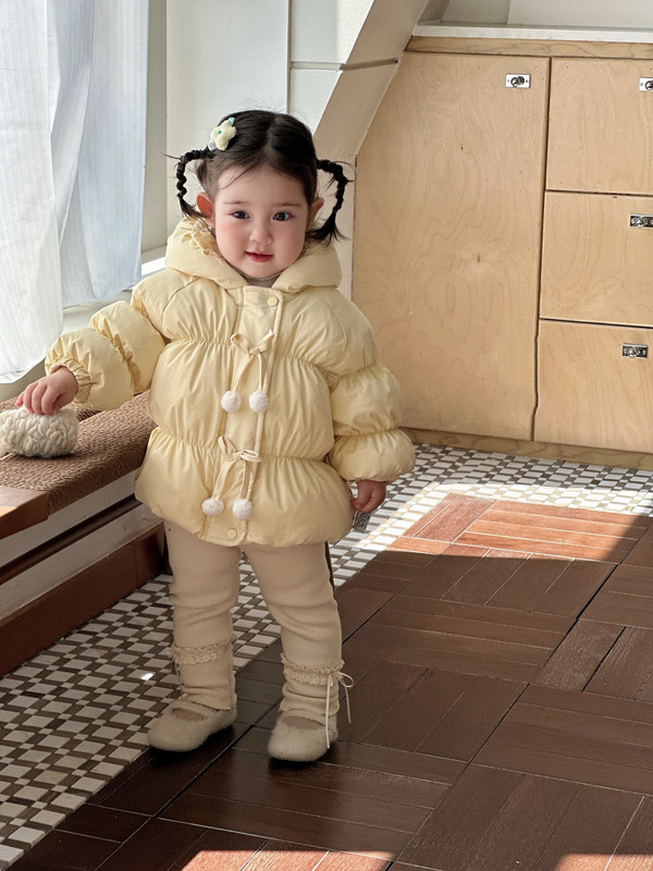 儿童羽绒服2025冬季新款女童羽绒服新国标90白鸭绒宝宝连帽童外套|undefined