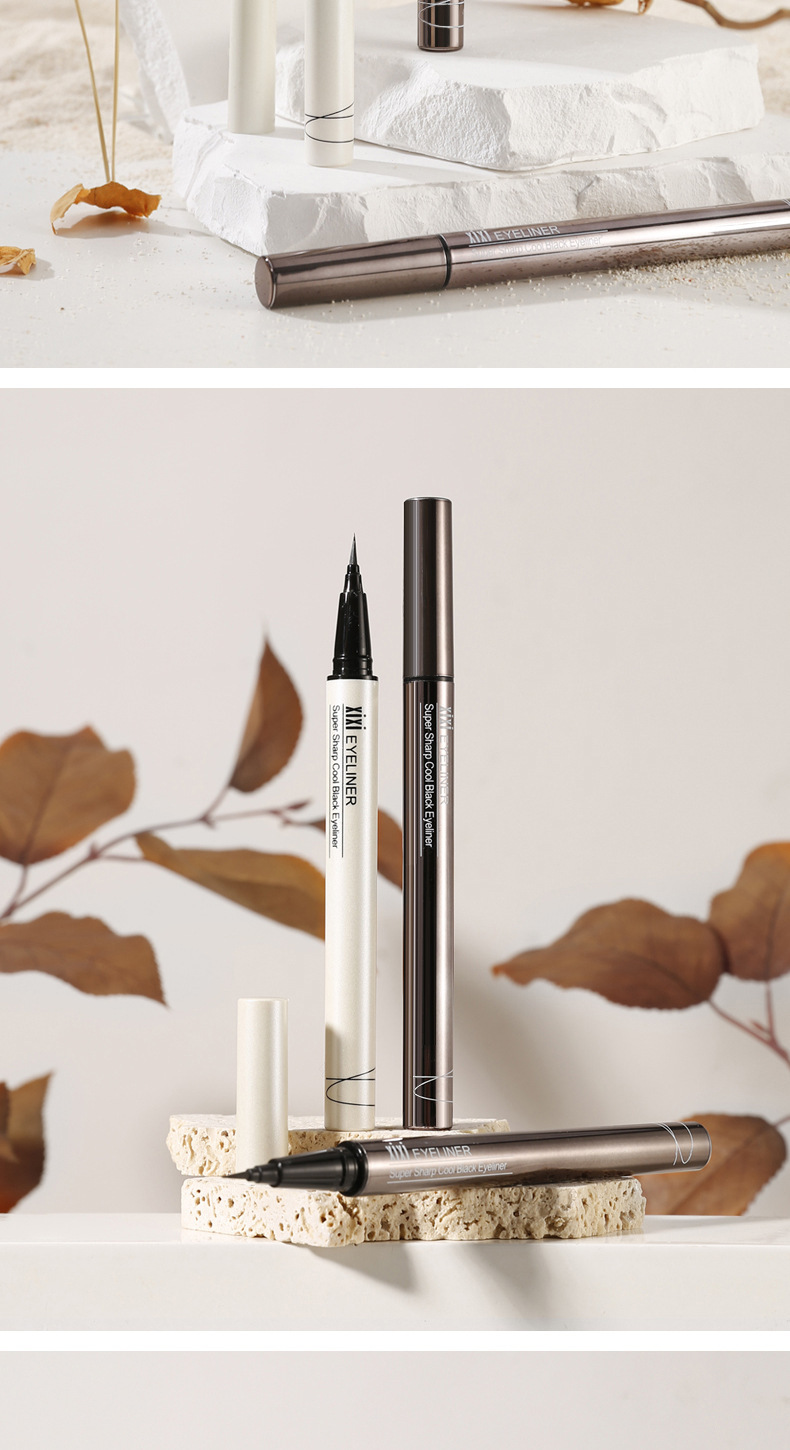 The makeup xixi is smooth and slender. The eyeliner is extremely fine, waterproof and won't smudge the eyes and face. It can be used to outline shadows undefined