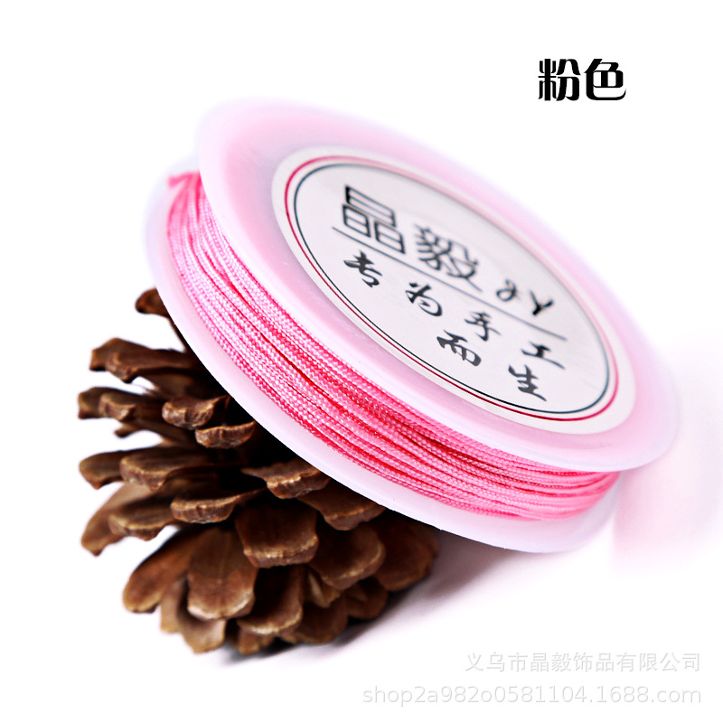 Fábrica directa 1mmA hilo Jade hilo DIY accesorios de joyería hechos a mano hilo trenzado hilo torcedura borla alambre lote