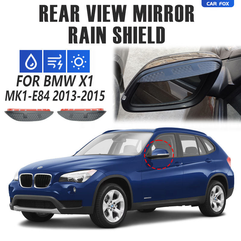 Rear view mirror rain shield for BMW X1