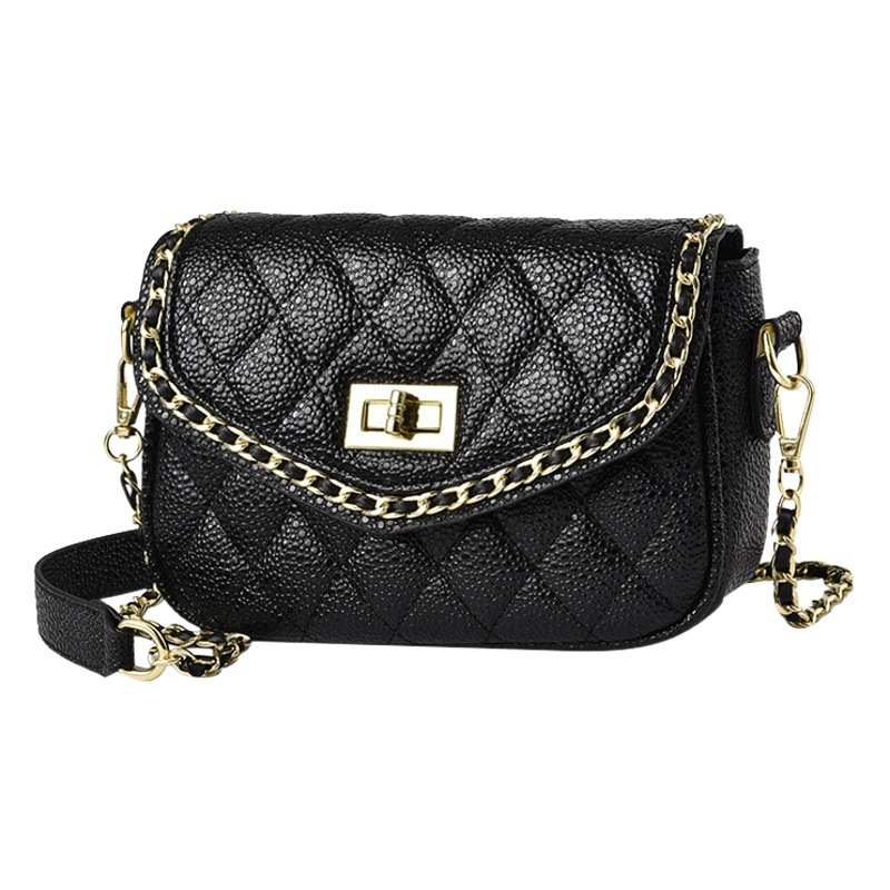 Pequeña bolsa de fábrica para las mujeres 2024 verano nuevo pequeño bolso cuadrado moda simple cerradura solo hombro crossbody bolsa de una sola pieza de entrega