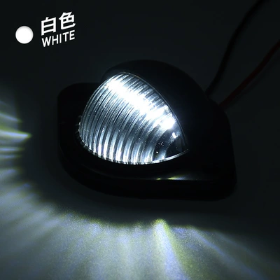 Has In-Stock 12V24V3Led Round License: License plate lamp