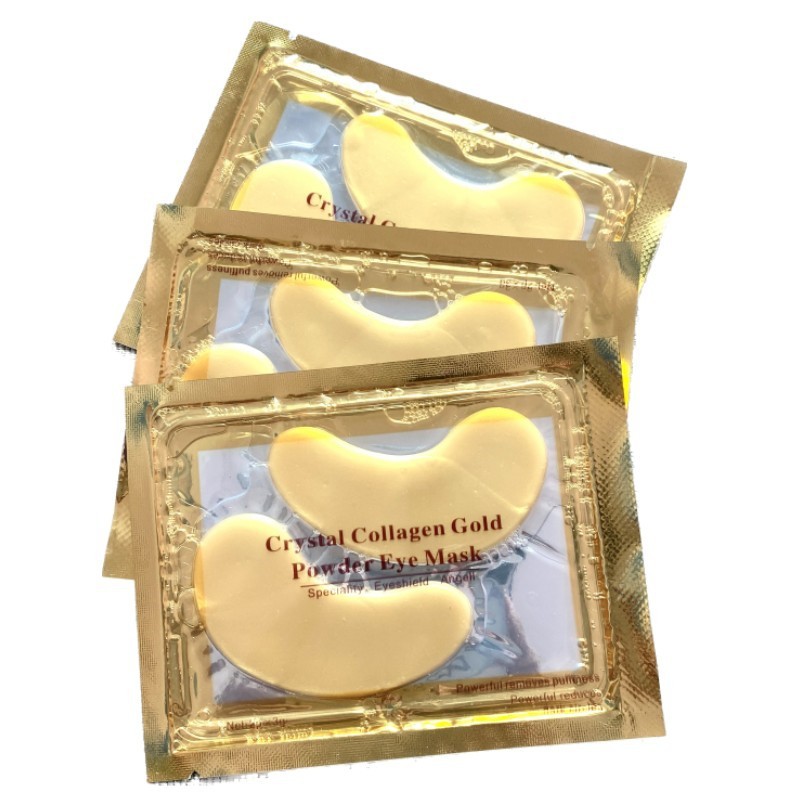 [Comercio exterior exclusivo] Oro versión en inglés 24K máscara de ojo de cristal colágeno transfronterizo Comercio electrónico parche en el ojo al por mayor