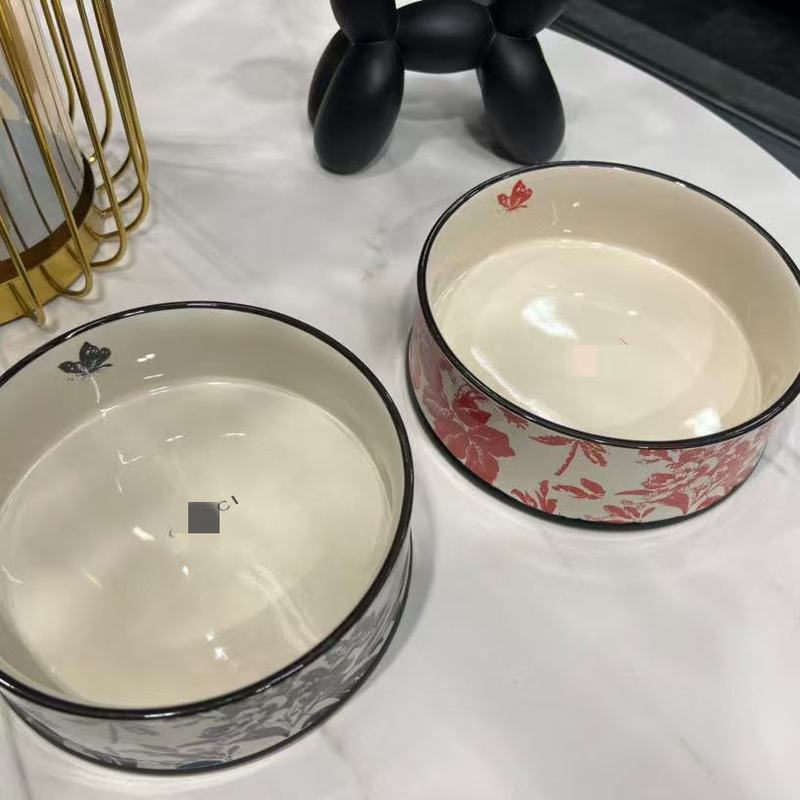 G家印花宠物碗陶瓷猫咪碗猫食盆猫粮碗狗盆狗碗狗粮碗宠物用品|undefined