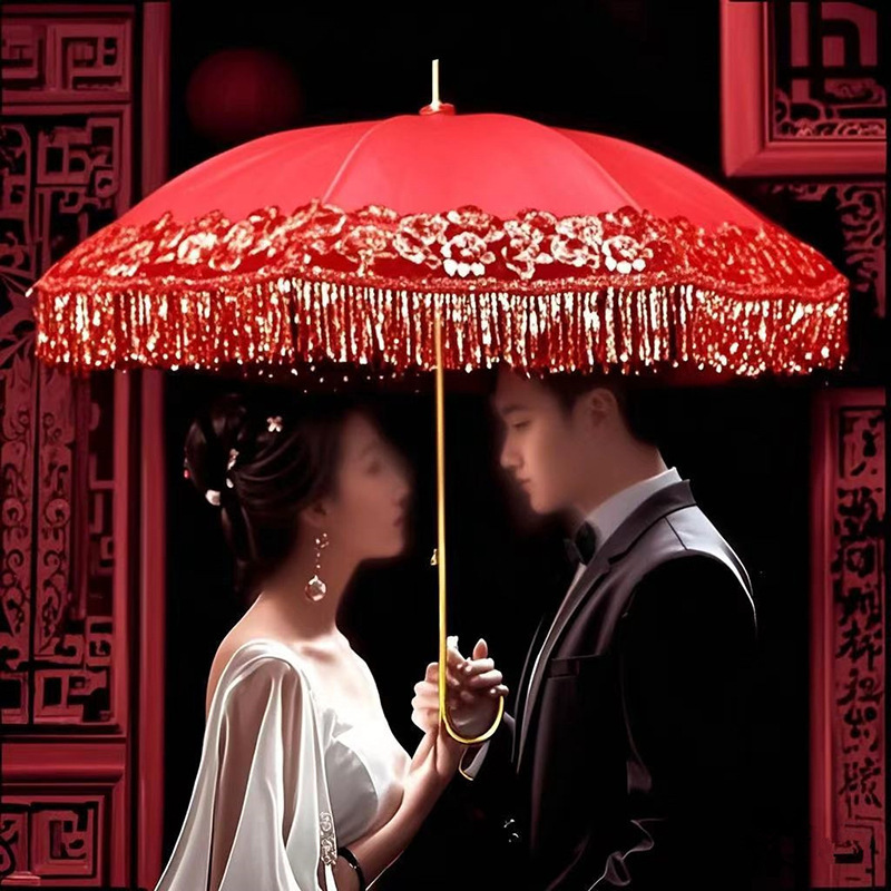 Creative Tassel Umbrella Wedding Red Wedding Umbrella Wedding Umbrella Wedding Umbrella