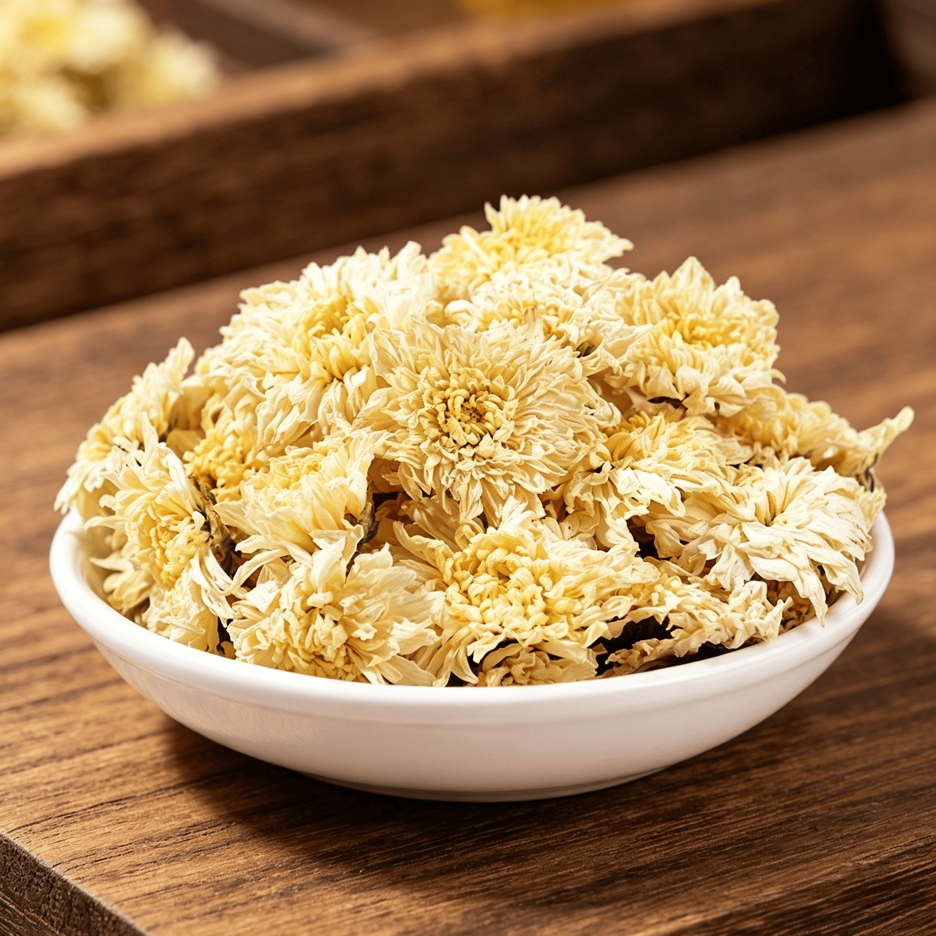Gong Ju Chrysanthemum Tea 1000g Dried White Chrysanthemum Flowers Traditional Herbal Flower Tea for Brewing in use