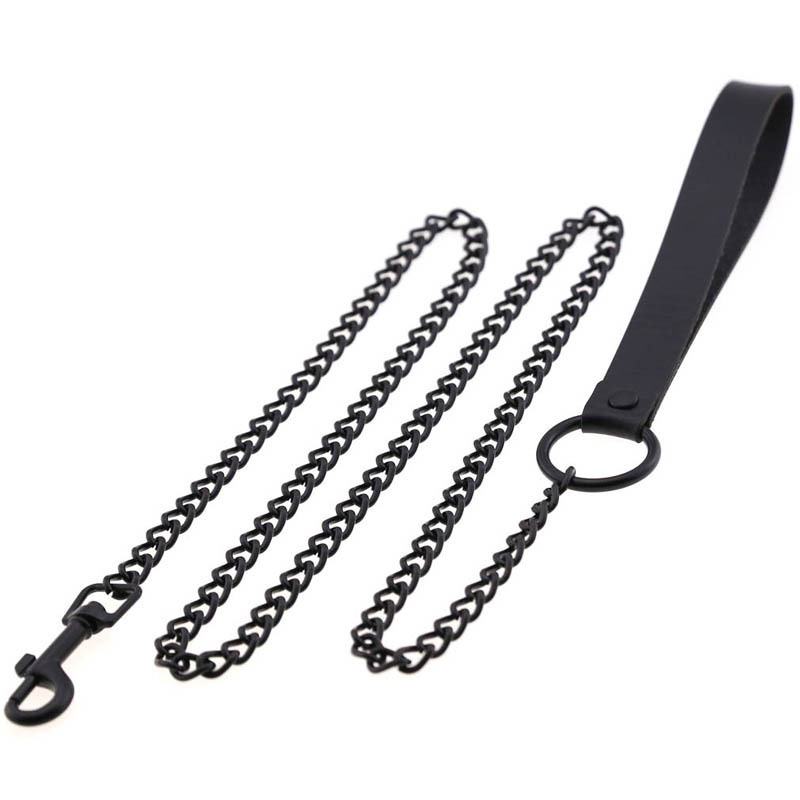 Cereza cubo azúcar oscuro collar gótico SM cuerda de tracción coquetear estricto collar de collar