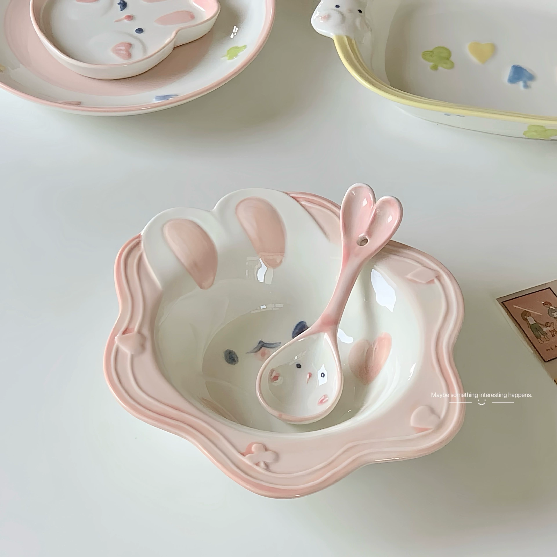 High quality ceramic tableware, brand set for food