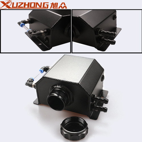 Car modification 1L/2L square breathable oil pot aluminum alloy exhaust gas recovery pot foreign trade modified overflow pot