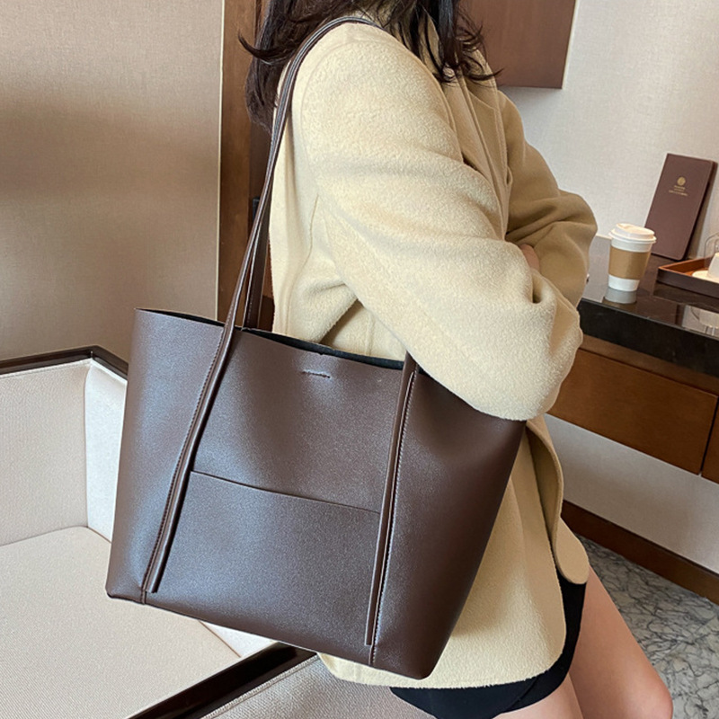 外贸欧美复古真皮托特包定制tb爆款大容量通勤单肩包百搭TogoBags