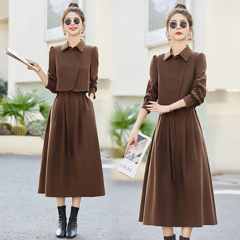 C5964 1640K ÁO SƠ MI NỮ HANTDC DÀI TAY CẢ BỘ 2 MÓN MÙA XUÂN THU ĐÔNG THỜI TRANG NỮ G05 SẢN PHẨM MỚI
