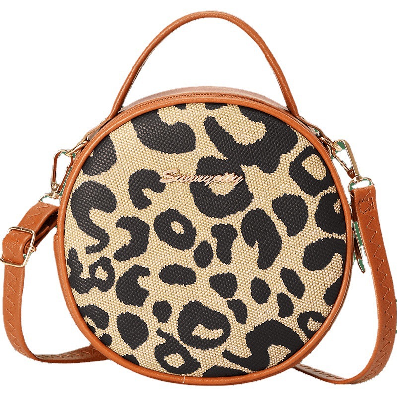 Bolsas de moda retro estampado leopardo bolsos populares de mujer bolsos de hombro de mujer bolsos de mano casuales image 6
