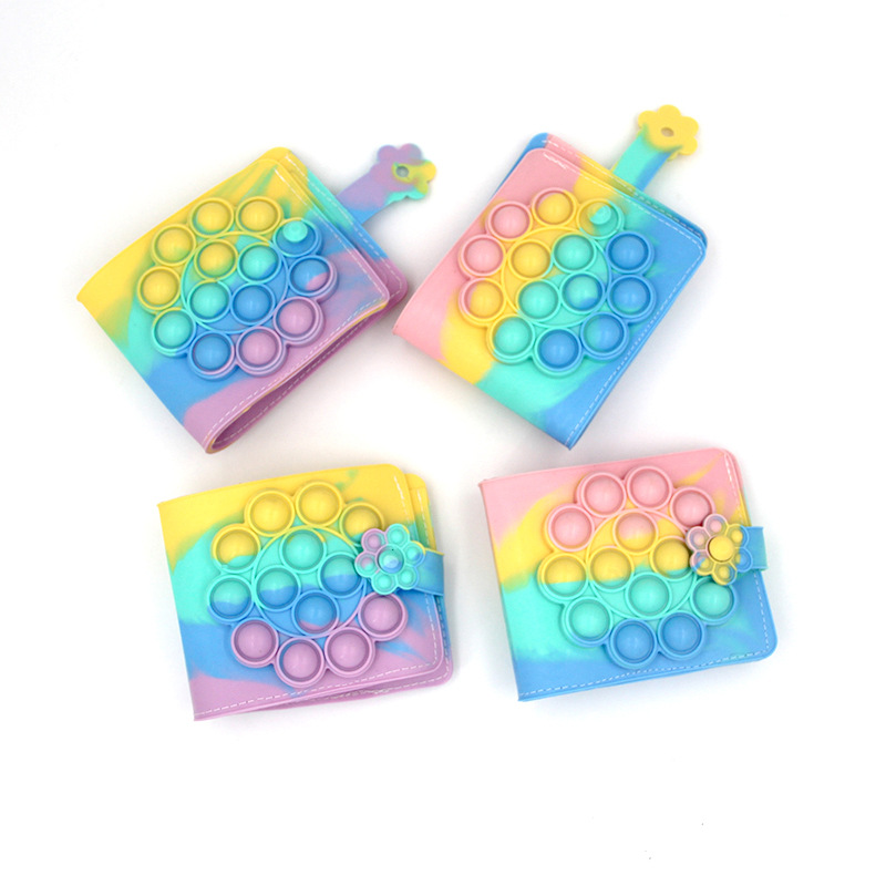 Unisex Flower Silica Gel Buckle Coin Purses display picture 5