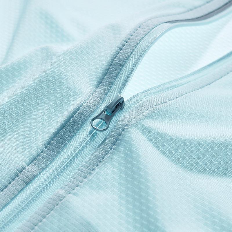 Upf50 + Ice Silk ropa de protección solar de verano para hombres y mujeres al aire libre ligero protección UV ropa de protección solar abrigo de piel rompevientos