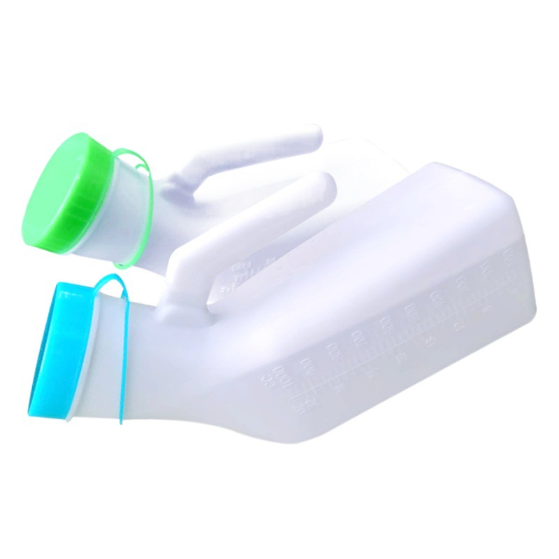 Espesor de gran capacidad de los hombres luminoso portátil noche olla hilo con tapa de gran diámetro material de resina adulto urinario