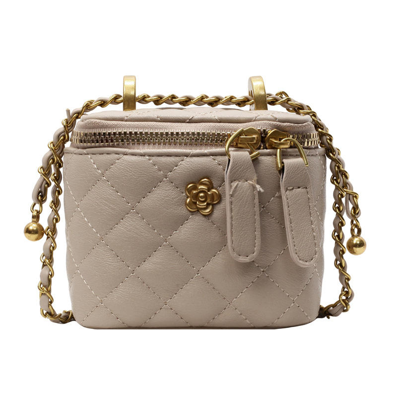 Bolsa de viento de fragancia transfronteriza para mujeres 2025 nueva moda versátil mini bolso cuadrado de alta calidad sensación exquisita cadena mochila