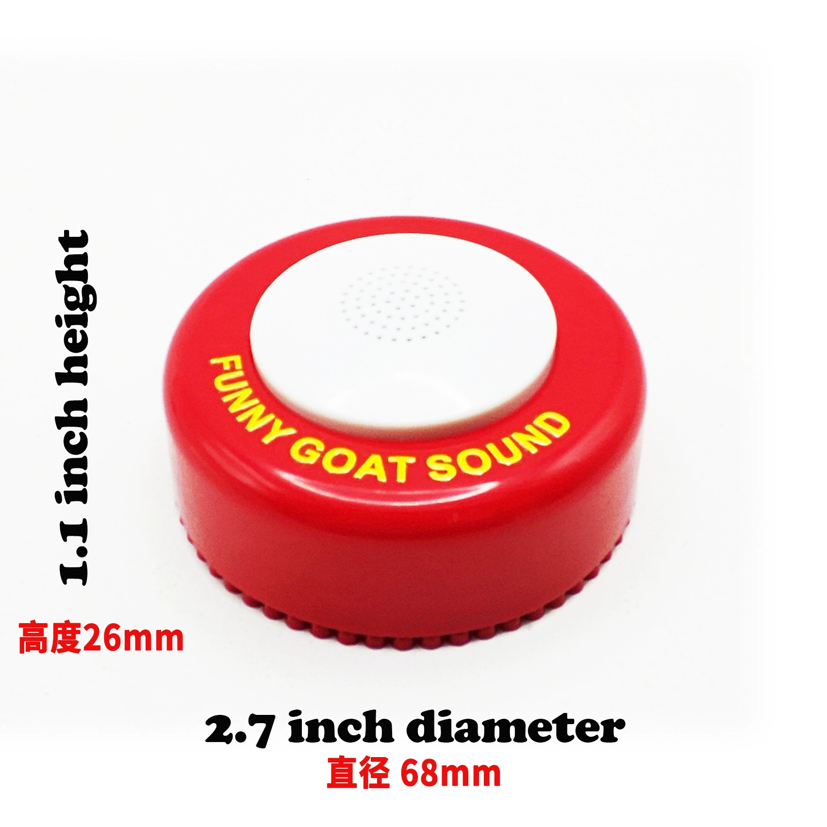 Screaming goat button men's and women's prank gifts Talking toy buttons Interest squeezing box scream Goat