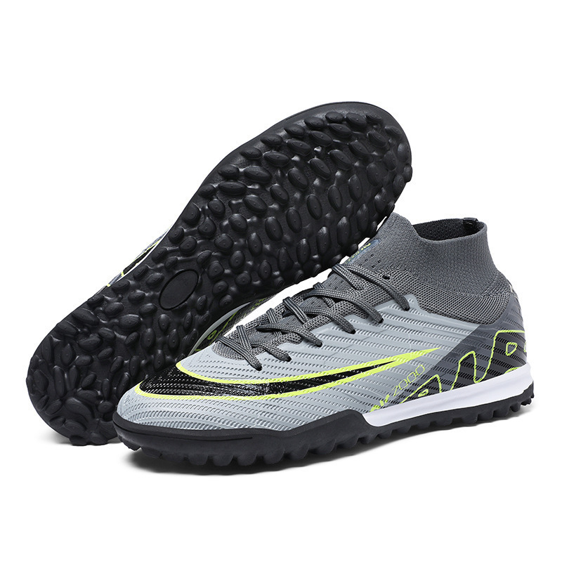 Zapatos de Fútbol para Entrenamiento de PVC y Caucho Antideslizantes para Césped Natural y Artificial