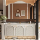 Французский ретро ванный шкаф керамический интегрированный умывальный шкаф шкаф для мытья бассейн бассейн бассейн 2025 Новая модель