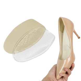 Small Particle Large Forefoot Pad High-Heeled Shoes Anti-Wear and Foot Damage Super Sticky Gel Half-Size Pad Soft Shock-Absorbing Half-Pad