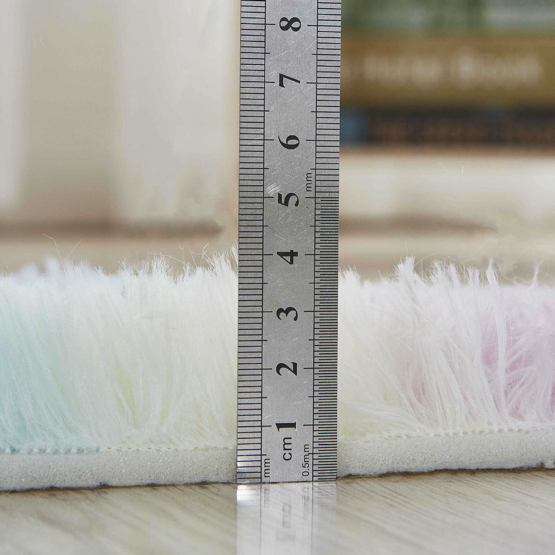 Alfombra de Lana de Seda con Tinte Anudado de Pelo Largo para Comercio Exterior y Dropshipping, para Sala de Estar, Dormitorio, Junto a la Cama, Resistente a las Manchas y Fácil de Cuidar, Alfombra para Sala de Estar.