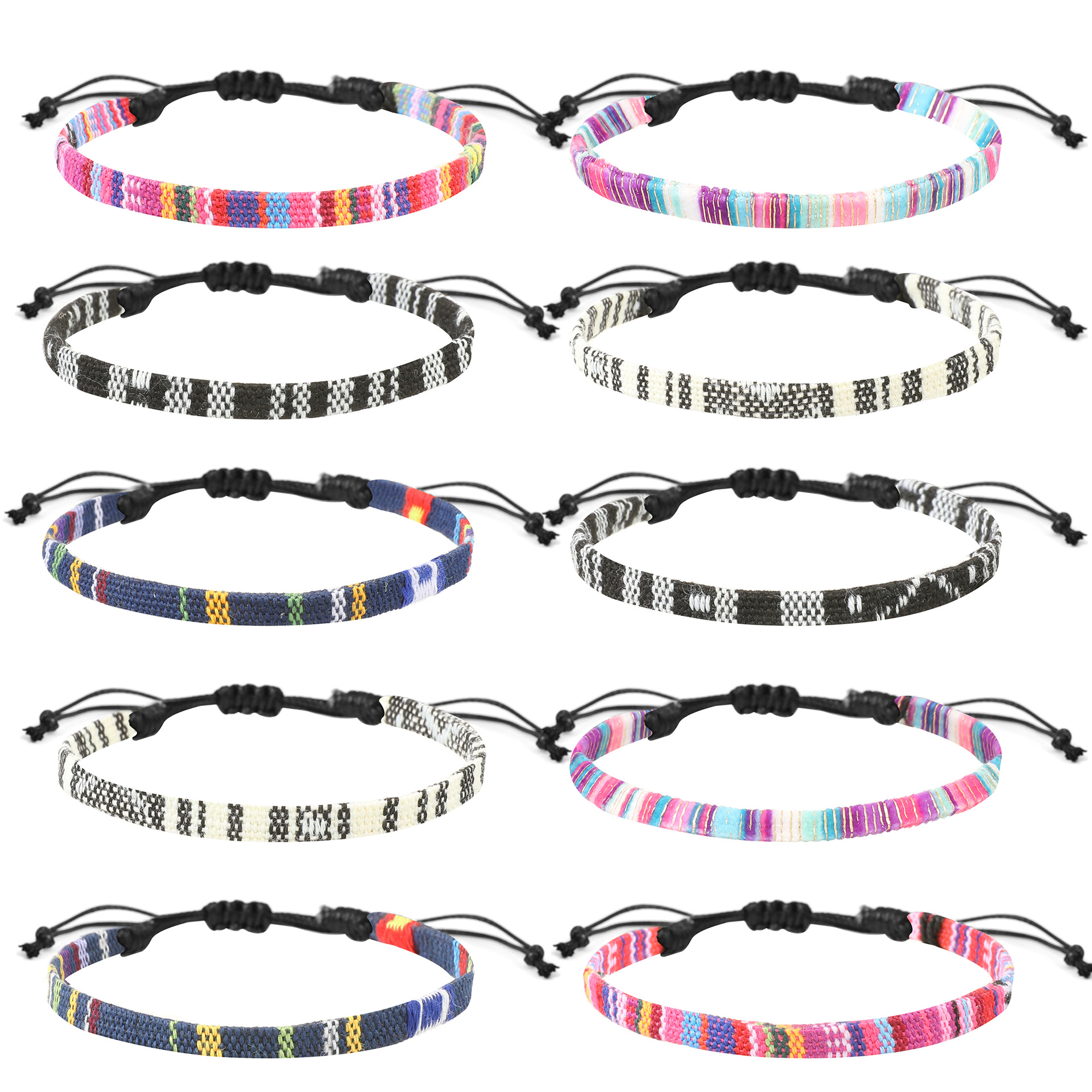 retro woven adjustable beach universal ankle bracelet handmade for…