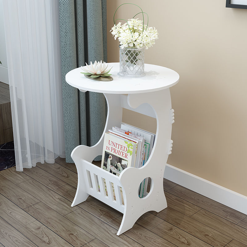 Cross-Border Hot-Selling European-Style Balcony Square Table, Coffee Table, Bedroom Bedside Table, Small Table, Small Round Table, Round Coffee Table for Living Room