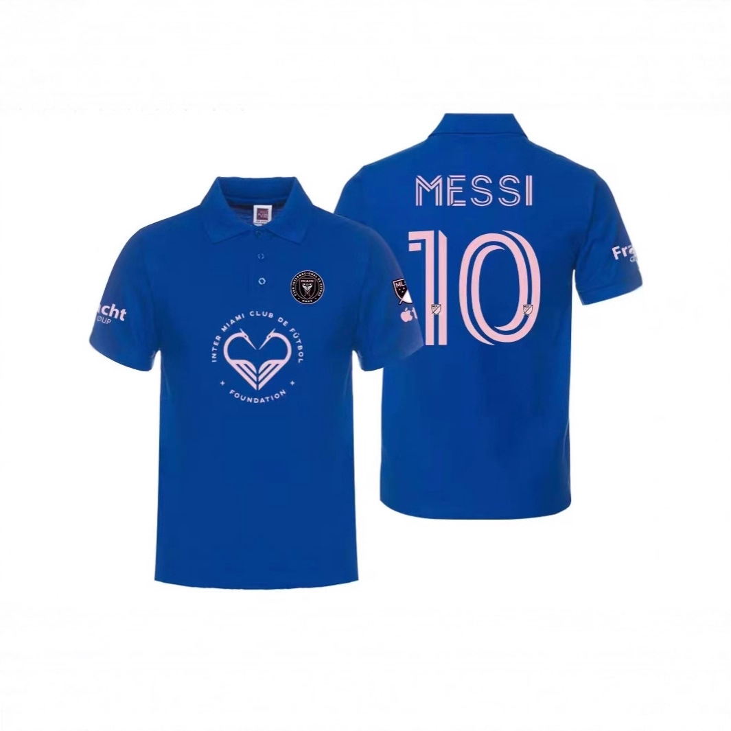 2025新款男女短袖印花球衣 梅西苏亚雷斯阿尔瓦布斯克茨足球POLO