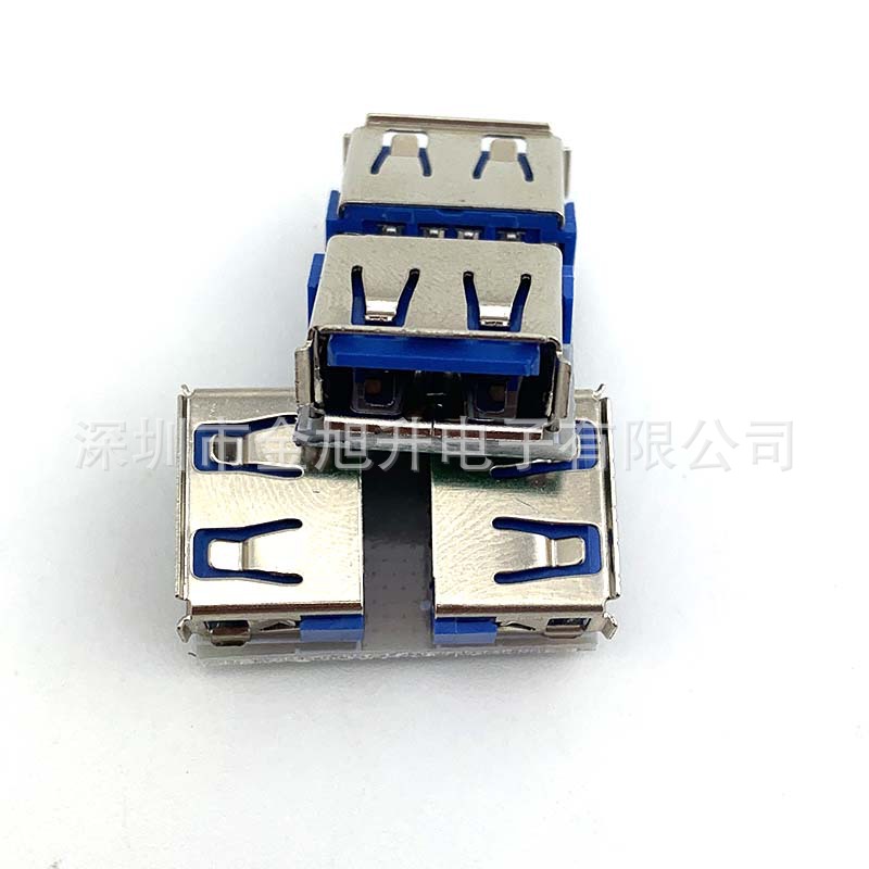工厂USB母对母转接头带板半成品 组装成型式接头板子