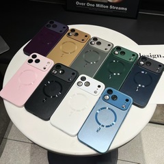磁吸适用苹果17ProMax手机壳肤感磨砂iPhone16带镜头膜简约保护套