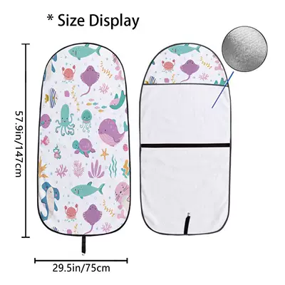 Marine seat towel cover front seat protector suitable for gym and exercise, universal for all seasons and car use (Universal seat cover) - qctj924-75x150