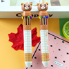 Cartoon multicoloured round beads, cute stationery, with little bears, wholesale