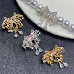 蝶タッセル手作り diy14k クリスタルブレスレットブレスレットオリジナルジュエリーアクセサリーダイヤモンド高色保持ビーズ