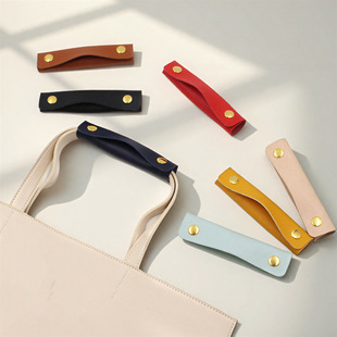 Wholesale Pu Leather Luggage Handles, Anti-Strangle Leather Handles for Bags, Removable Luggage Accessories, Leather Handles