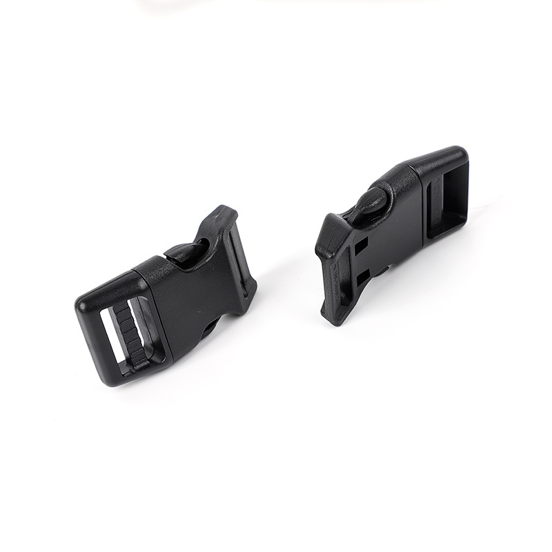 En stock perro cuerda cinta doble ajustable hebilla accesorios PET pecho Correa gris fuerte tensión POM hebilla de plástico