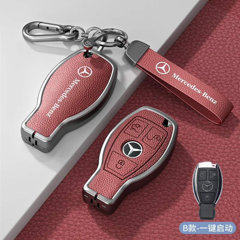 모델 B 스마트 3버튼 화산 빨간색 아연 합금 단일 쉘 + 하드웨어 팔찌