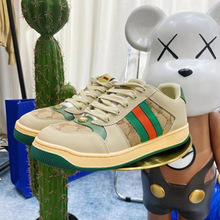 脏脏鞋夏季2024年网红品透气休闲板鞋复古欧洲站酷奇男鞋