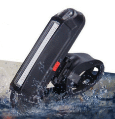 Bicycle Single Light Bike USB Charging Warning Light Dual Color Taillight Mountain Bike Road Bike Headlight Bright Equipment