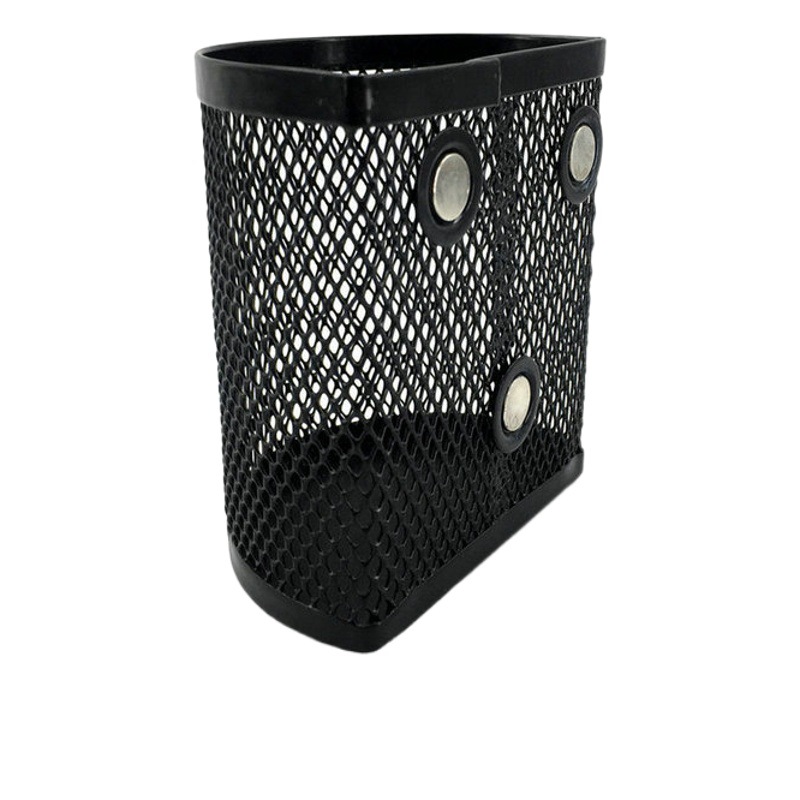 Portalápices de succión magnética semicircular de Amazon Portalápices de almacenamiento de malla de metal de papelería de escritorio de oficina al por mayor