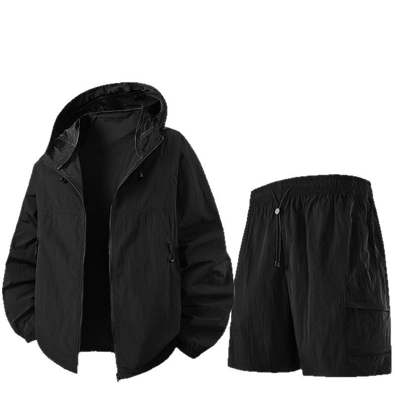 Verano al aire libre conjunto de pantalones pantalones cortos de enfriamiento de protección solar ropa de protección solar para hombres y mujeres sensación de hielo