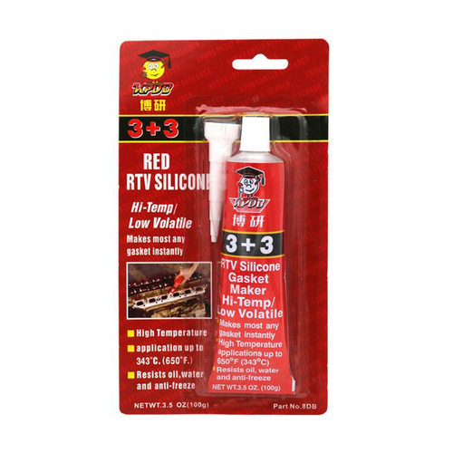 Boray 3+3 high temperature resistant sealant without gasket engine sealant RTV oil resistant waterproof red glue black glue gray glue 