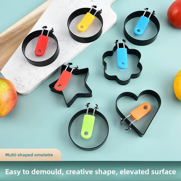 Egg frying artifact non-stick egg frying machine egg frying creative shape gadget model egg ring egg steamed lotus bag abrasive tool