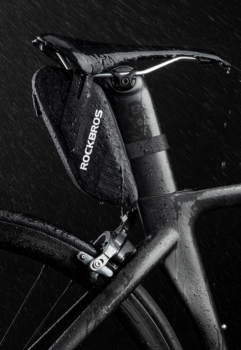 Borsa da sella per bicicletta, borsa da sella per bici da montagna, borsa da sella in nylon impermeabile per tubo superiore_voghion.com