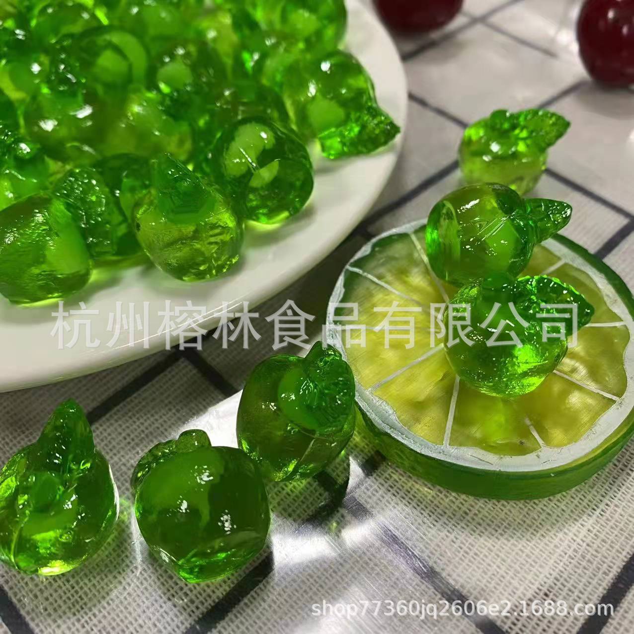 批发果汁软糖2500g良菓世界夹心苹果草莓菠萝Q弹软糯酸甜水果味十