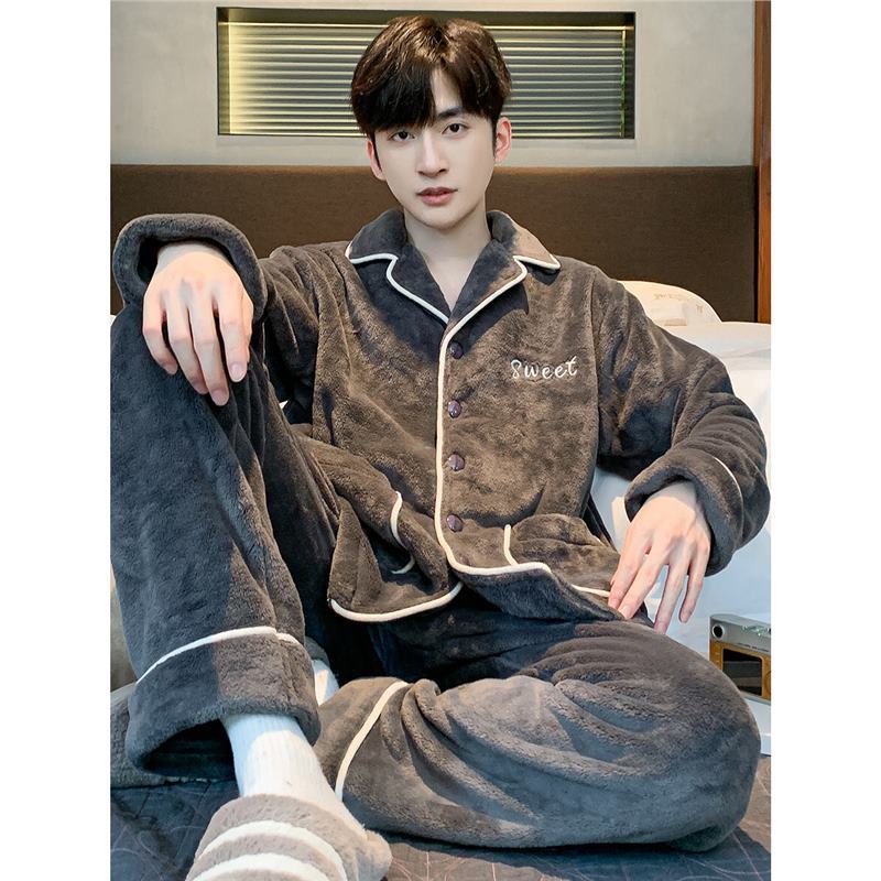 Men's coral velvet pijama