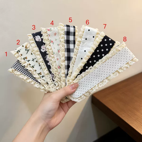 Cute Velcro Hair Band Lace Wide-Brimmed Headband Hair Hoop for Girls, Children's Bangs and Fringe Hair Clip, Headwear, Hairpin