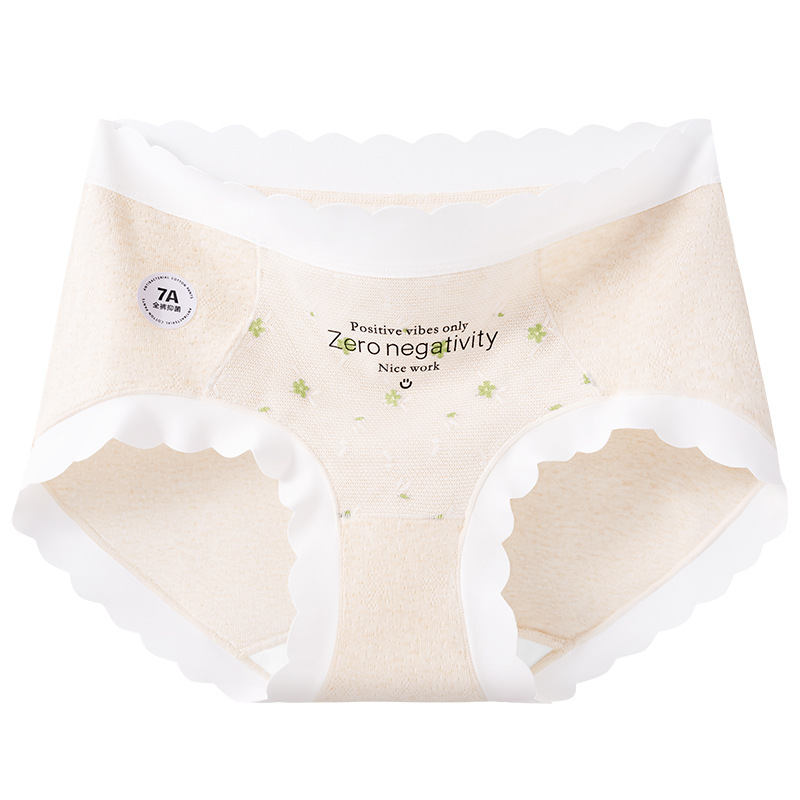 Artesanía de bordado francés Algodón puro cómodo encaje agradable para la piel entrepierna de algodón suave y transpirable entrepierna antibacteriana de grado 7A ropa interior de mujer